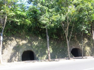 The caves as seen from the road